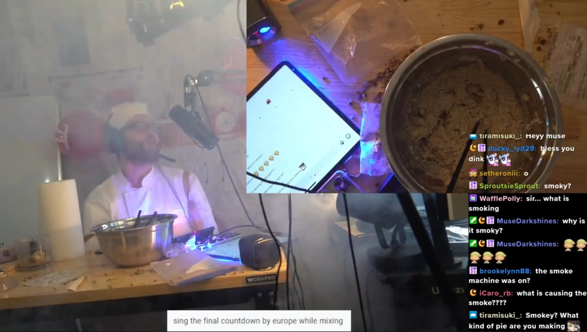 Smoke machine finale