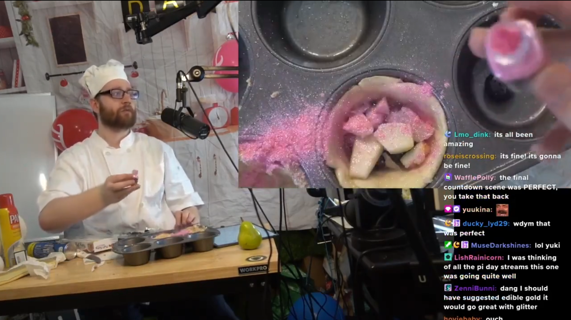 Edible glitter mishap